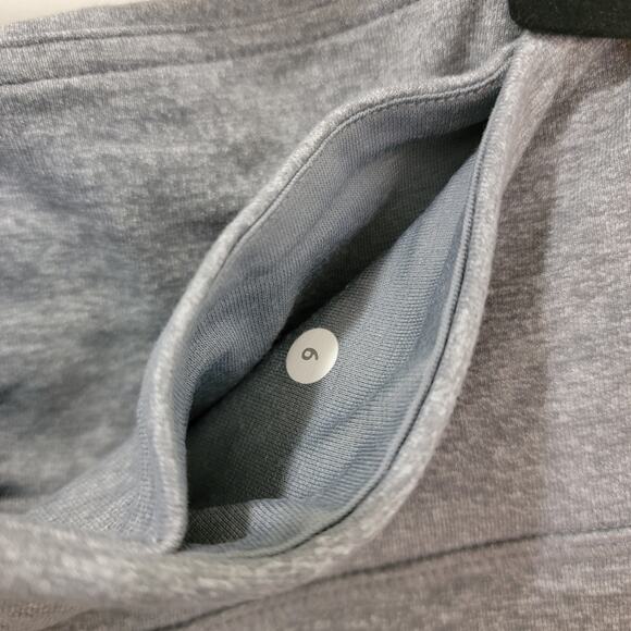 Lululemon Dhanurasana Crop Ruched Side Cutout Leggings in Heathered Gray‎ Size 6 - Picture 5 of 5